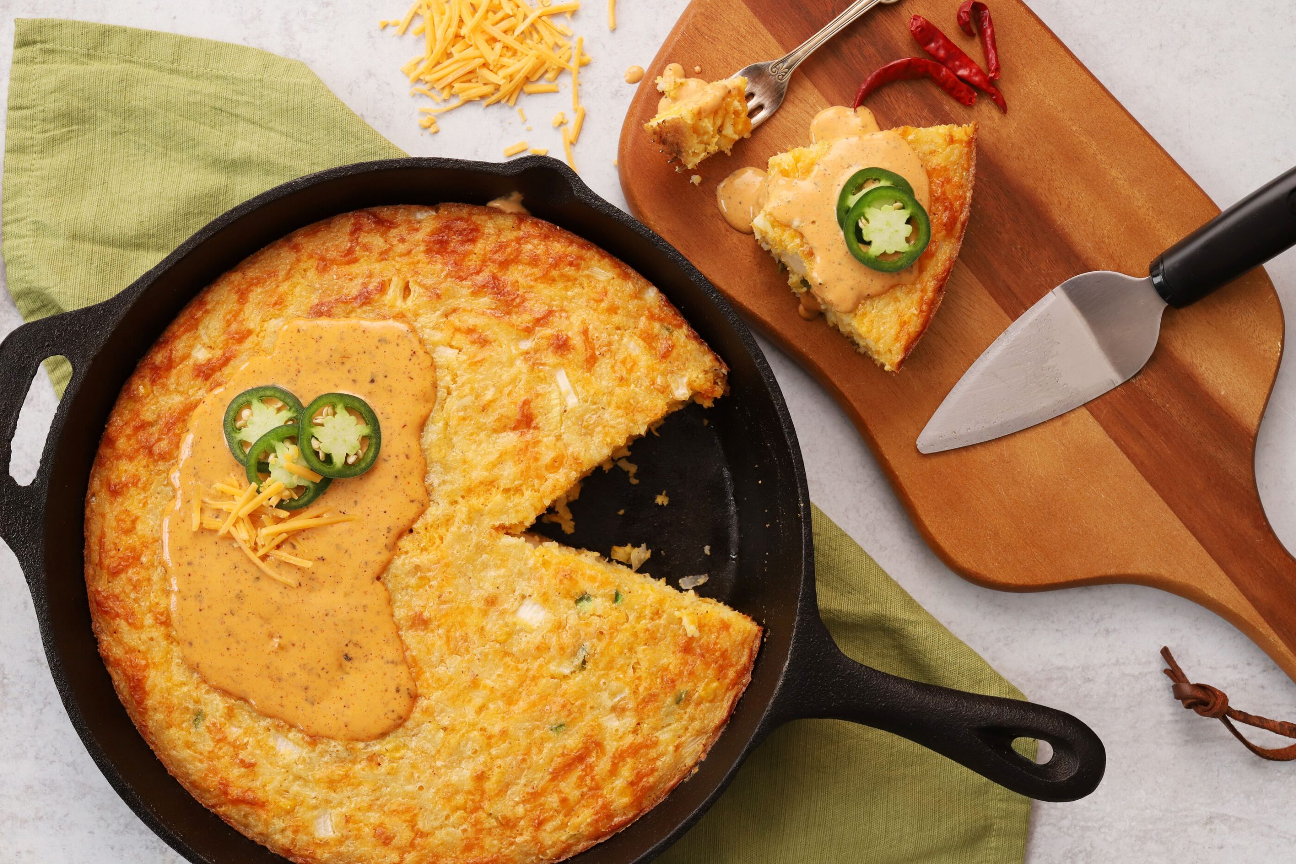 Creole Skillet Cornbread